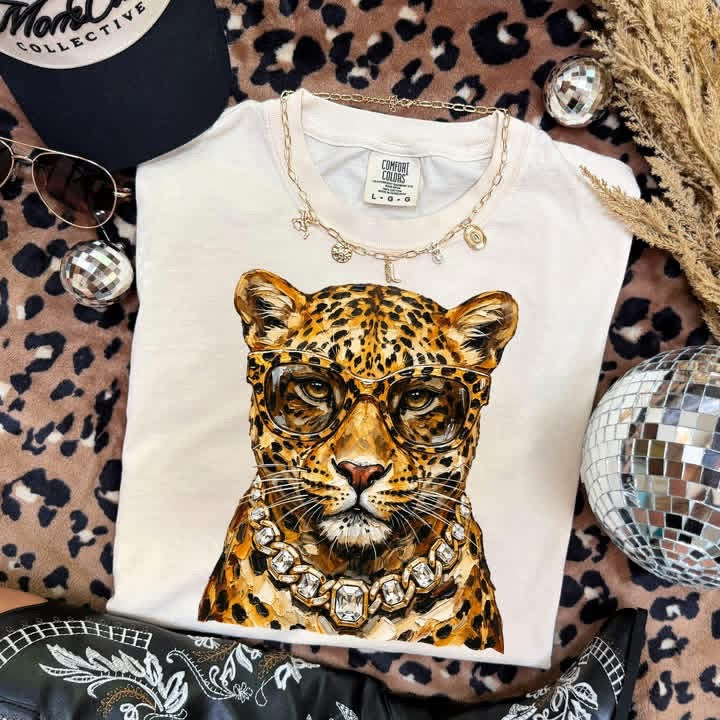 Preppy Cheetah Mascot DTF Transfer