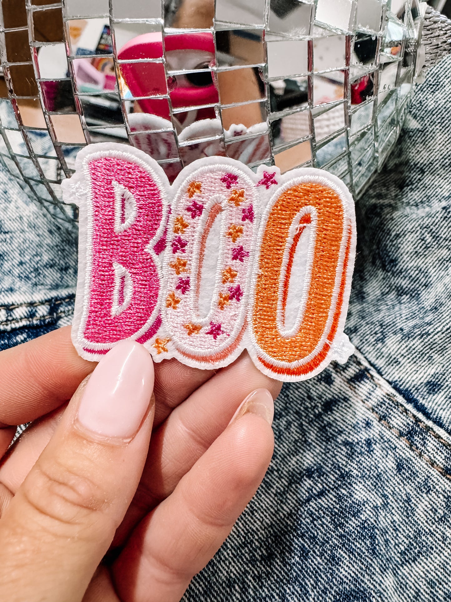 Boo Halloween Hat/Jacket Patch