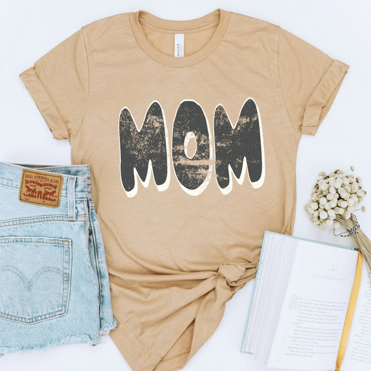 Mom Retro Distressed DTF Transfer