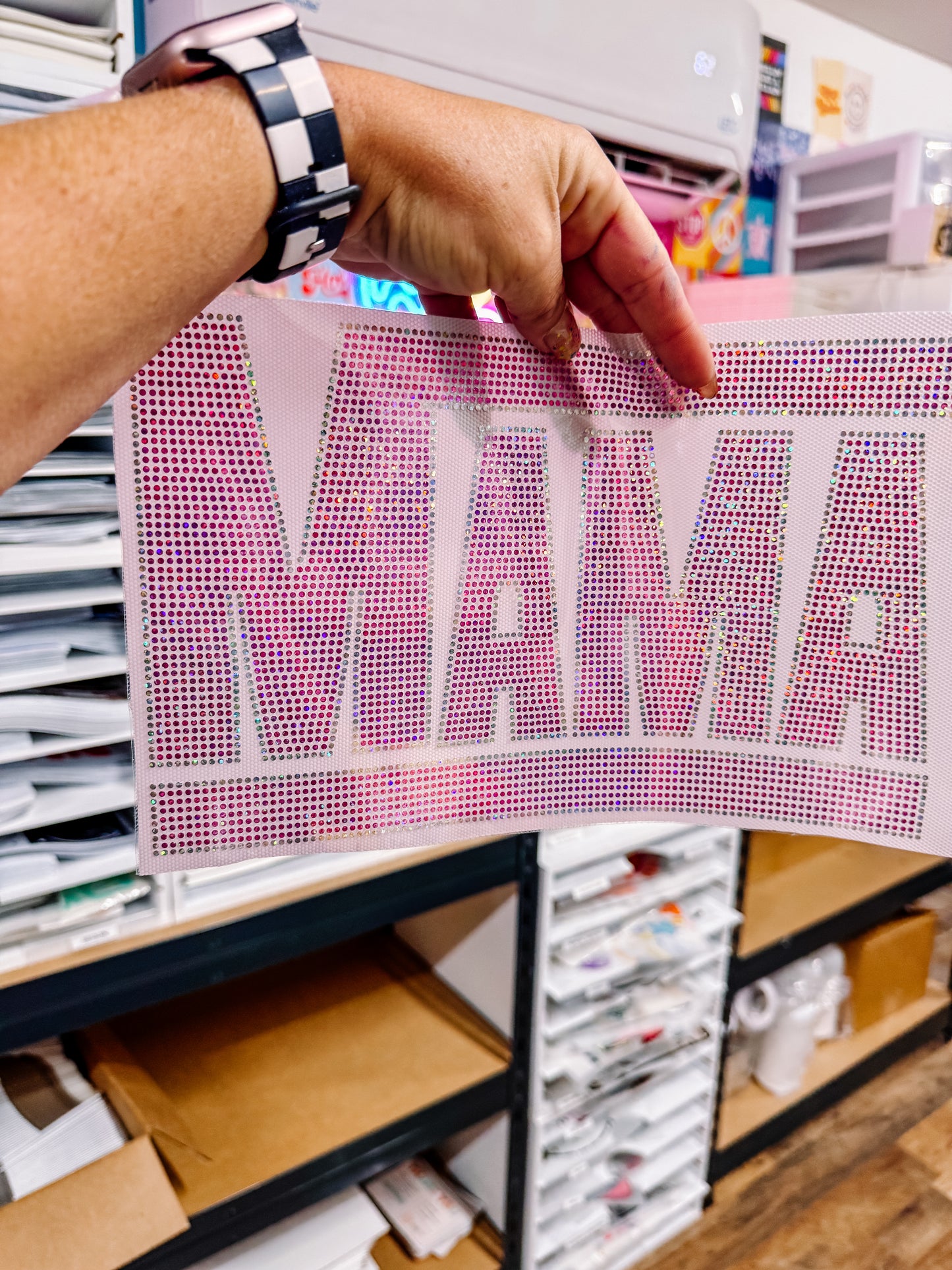 Pink Spangle Transfer