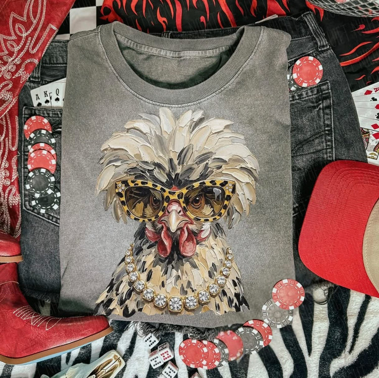 Preppy Chicken DTF Transfer