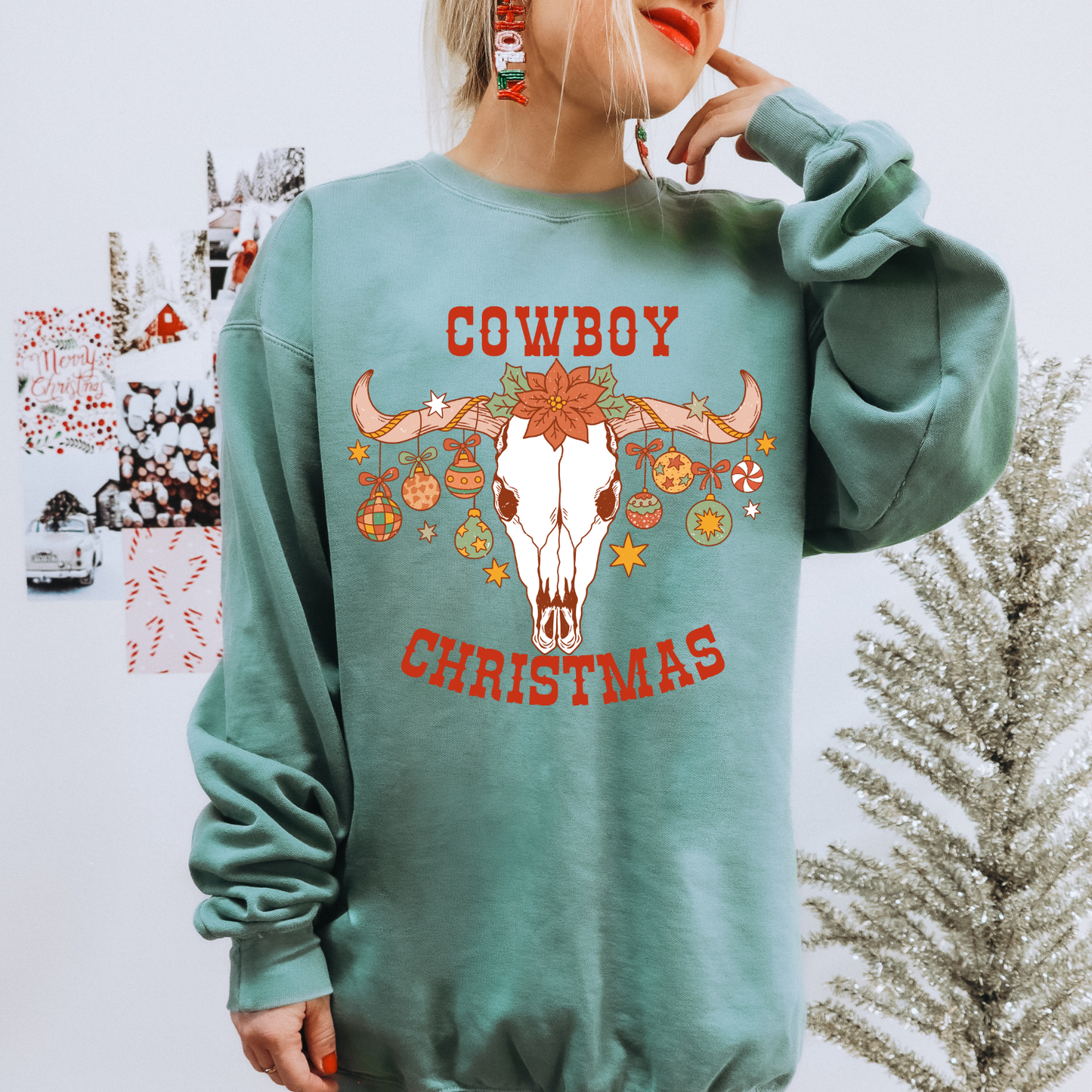 Cowboy Christmas DTF Transfer