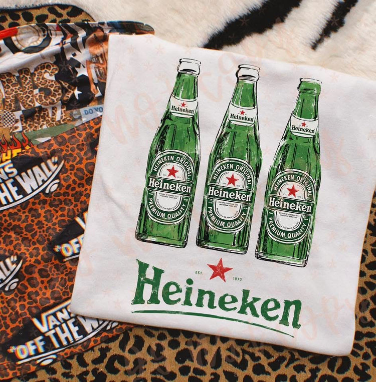 Muted Heineken DTF Transfer