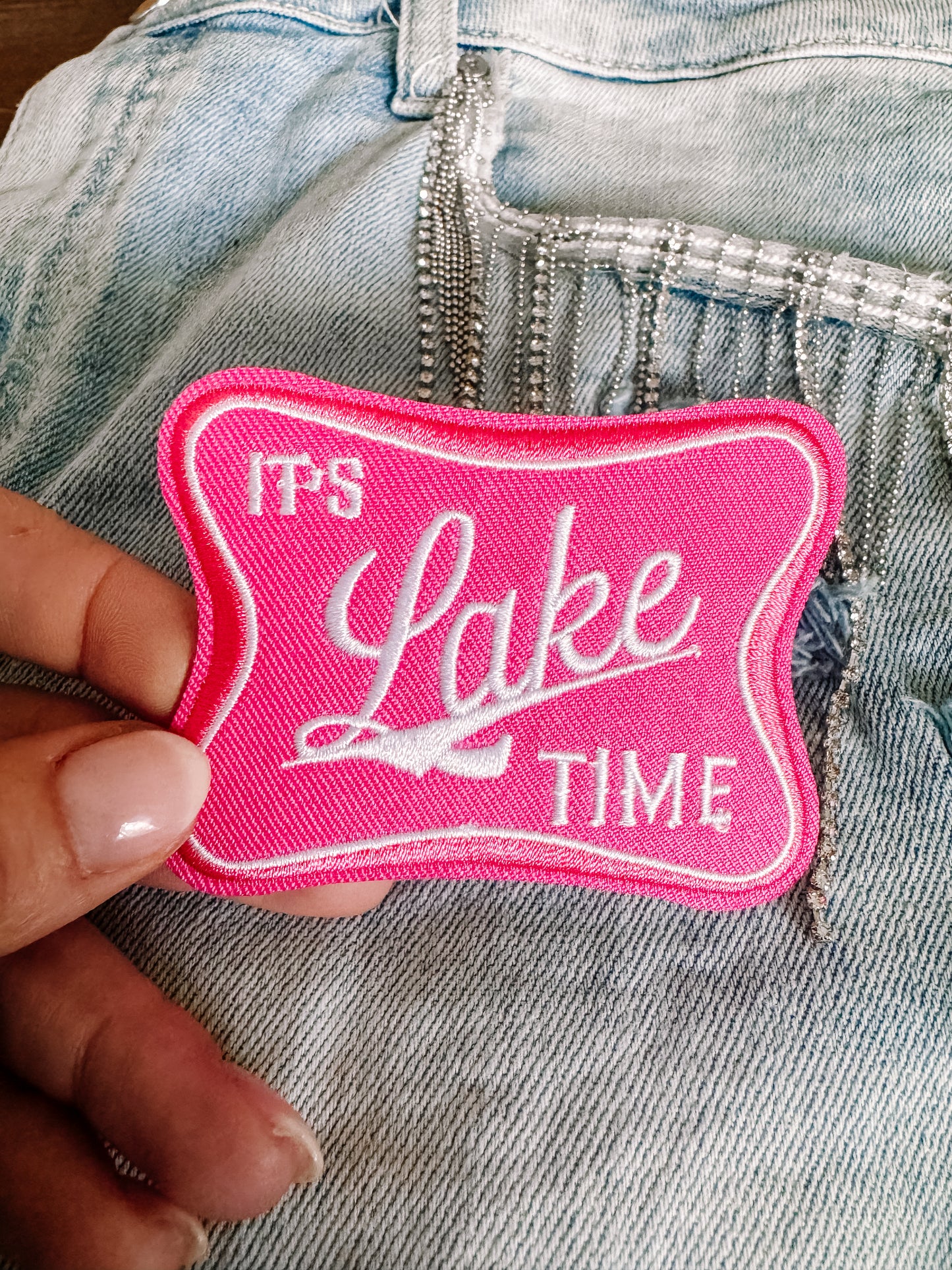 Its Lake Time Hat/Pocket Patch