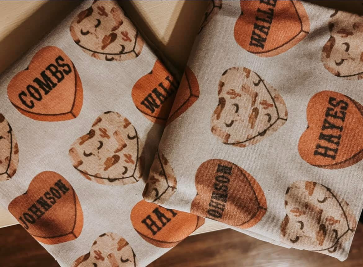 Western Music Hearts DTF Transfer