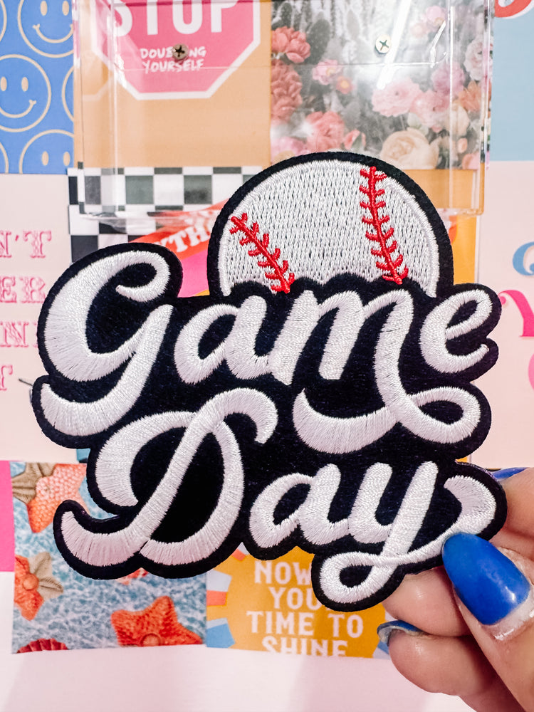 Oversized Baseball Game Day Hat/Pocket Patch