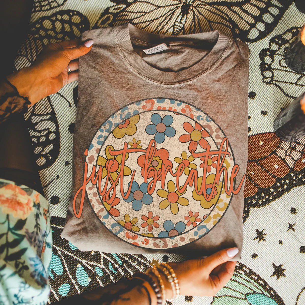 Just Breathe Boho Leopard DTF Transfer