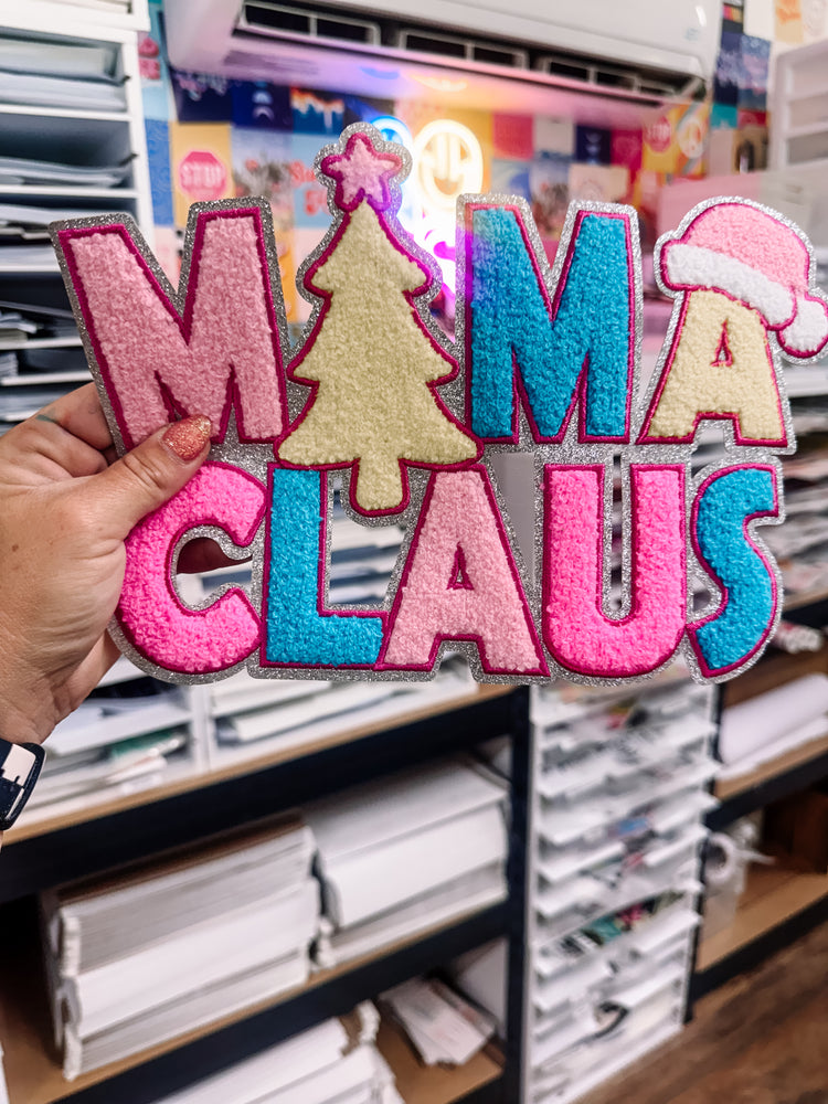 Mama Claus Neon Christmas Patch (Adult Size)