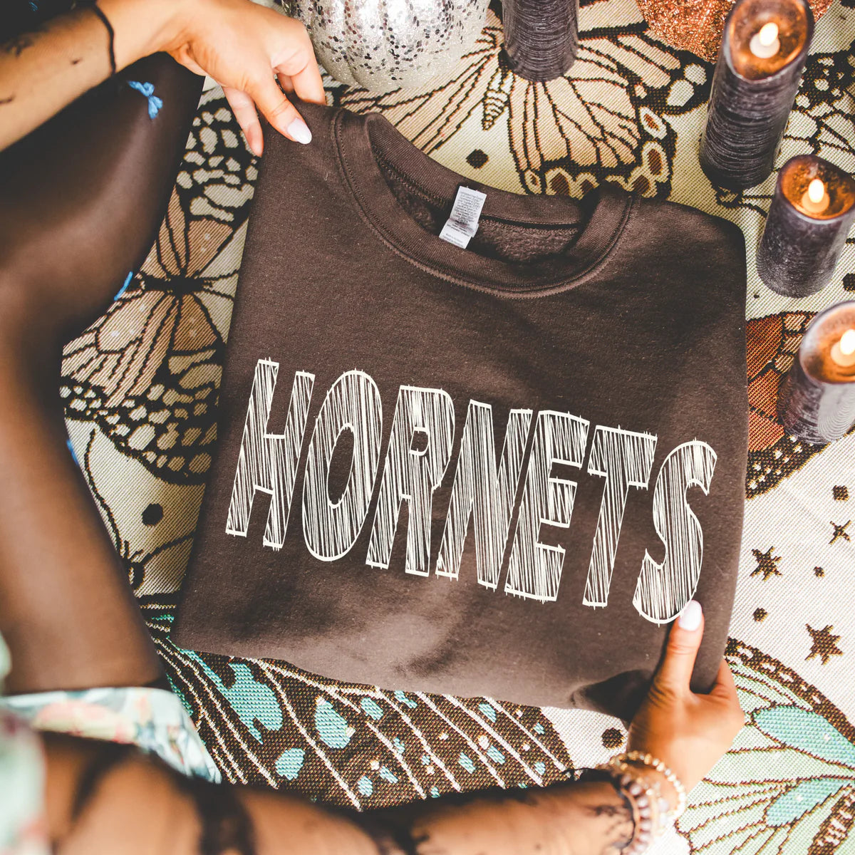 Hornets School Spirit Scribble DTF Transfer