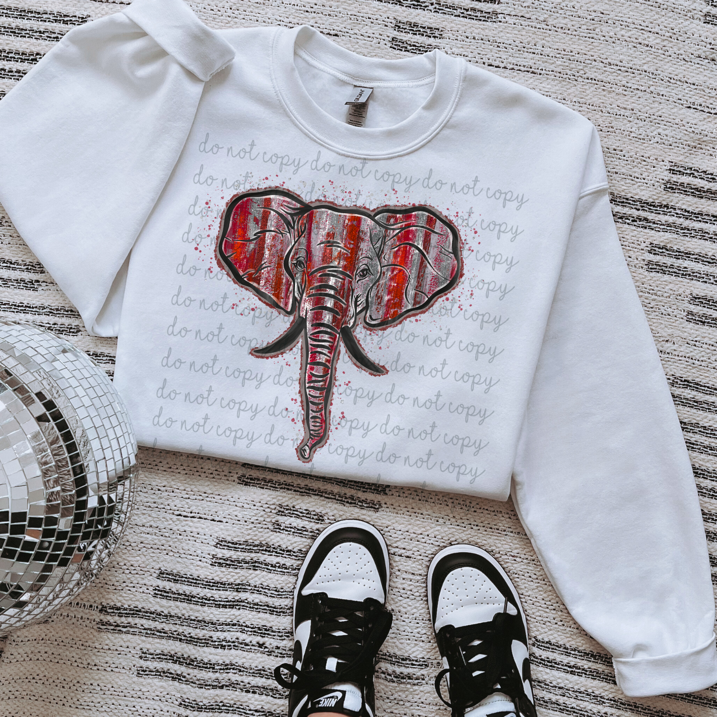 Brushstroke Alabama Roll Tide DTF Transfer