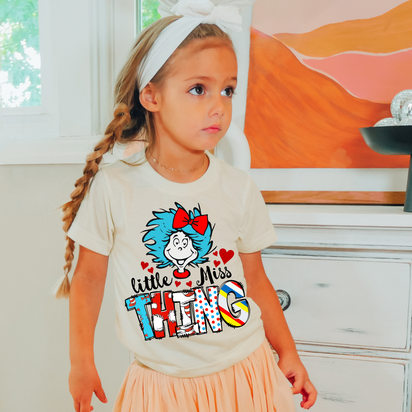 Little Miss Thing (Read Across America) DTF Transfer