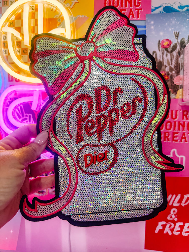 Diet Dr Sequin Chenille Patch (Adult Size)