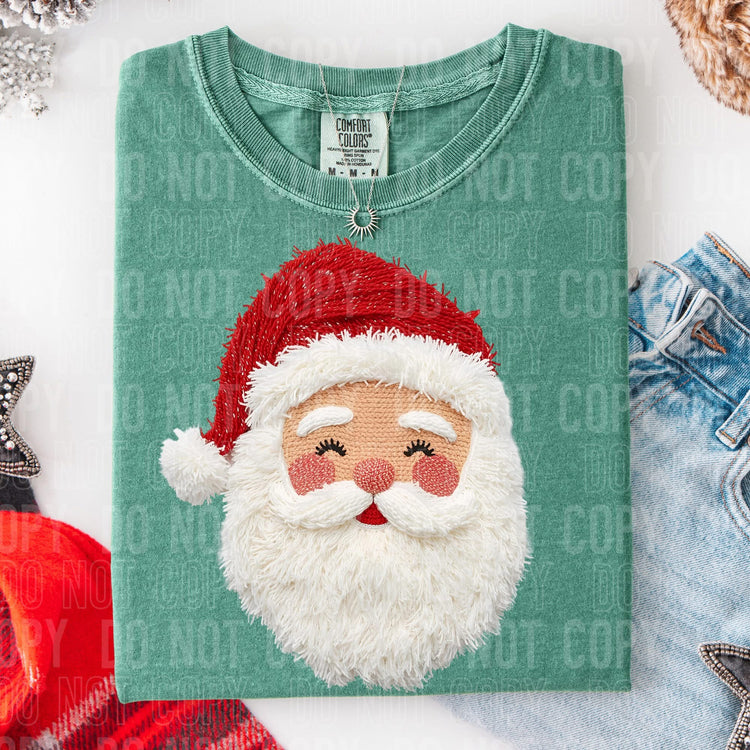 Faux Yarn Santa 2 DTF Transfer