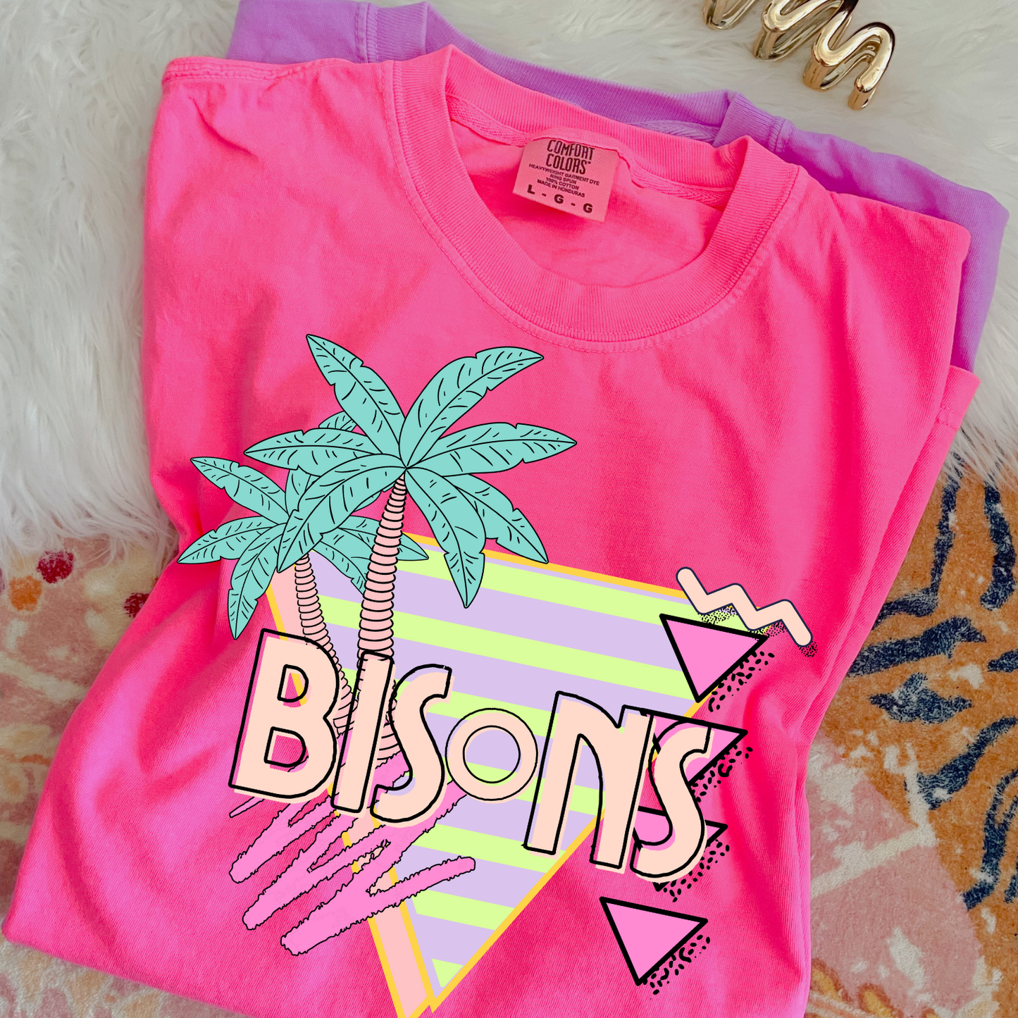 Bisons Palm Tree Mascot DTF Transfer