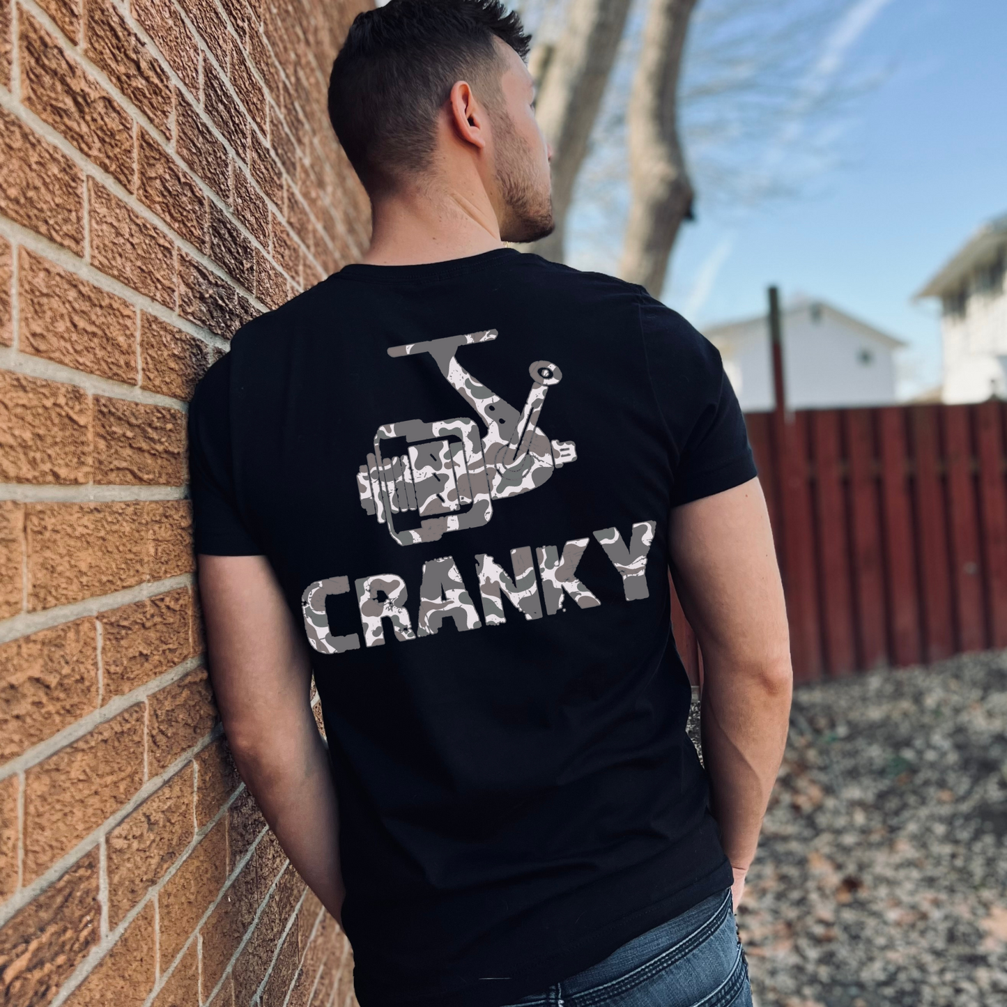 Cranky Fishing Camo DTF Transfer