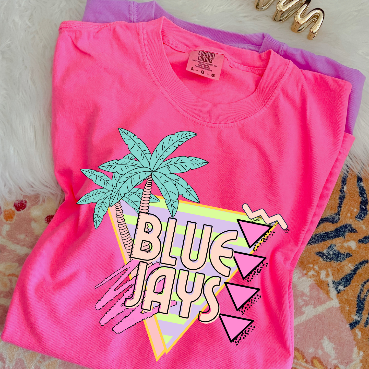 Blue Jays Palm Tree Mascot DTF Transfer