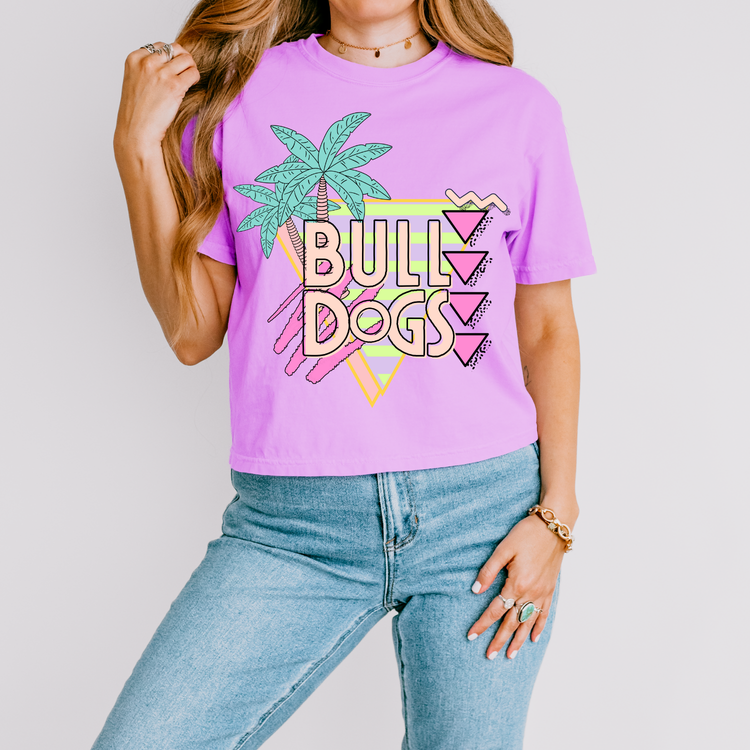 Bulldogs Palm Tree Mascot DTF Transfer
