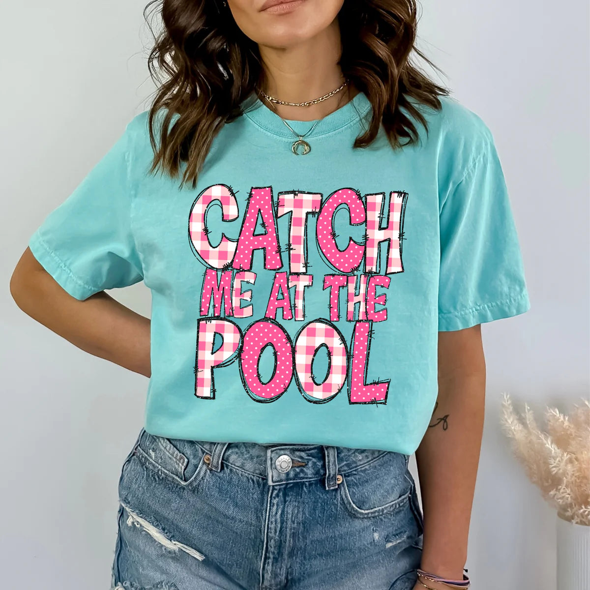 Catch me at the Pool Patchwork Summer DTF Transfer