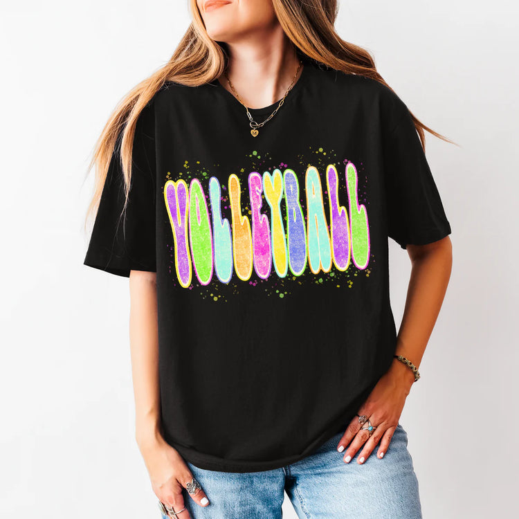 Neon Volleyball DTF Transfer