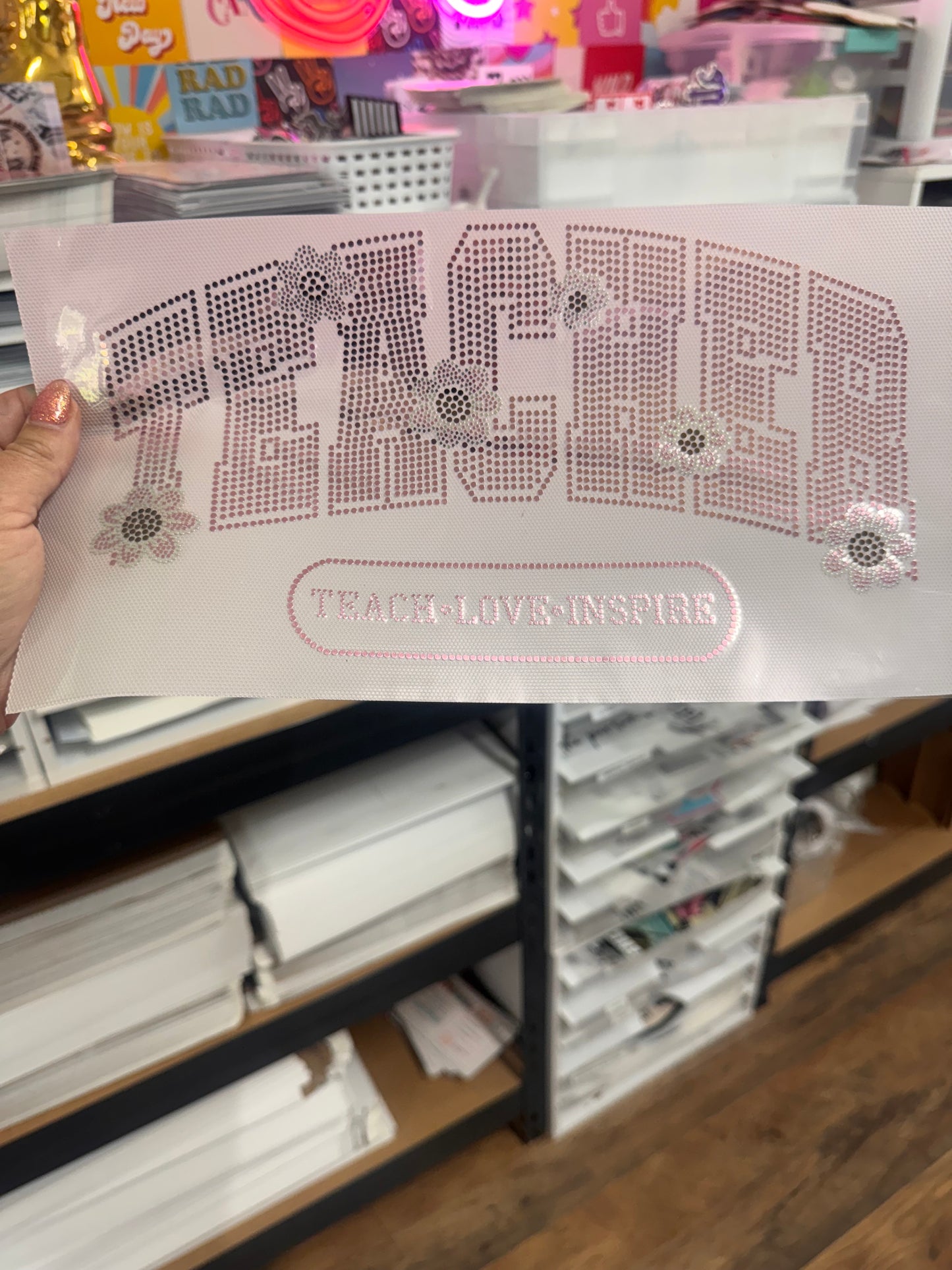 Teacher Spangle Transfer