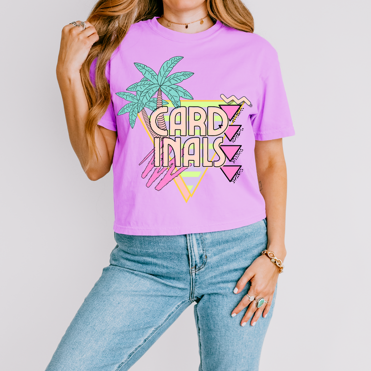 Cardinals Palm Tree Mascot DTF Transfer