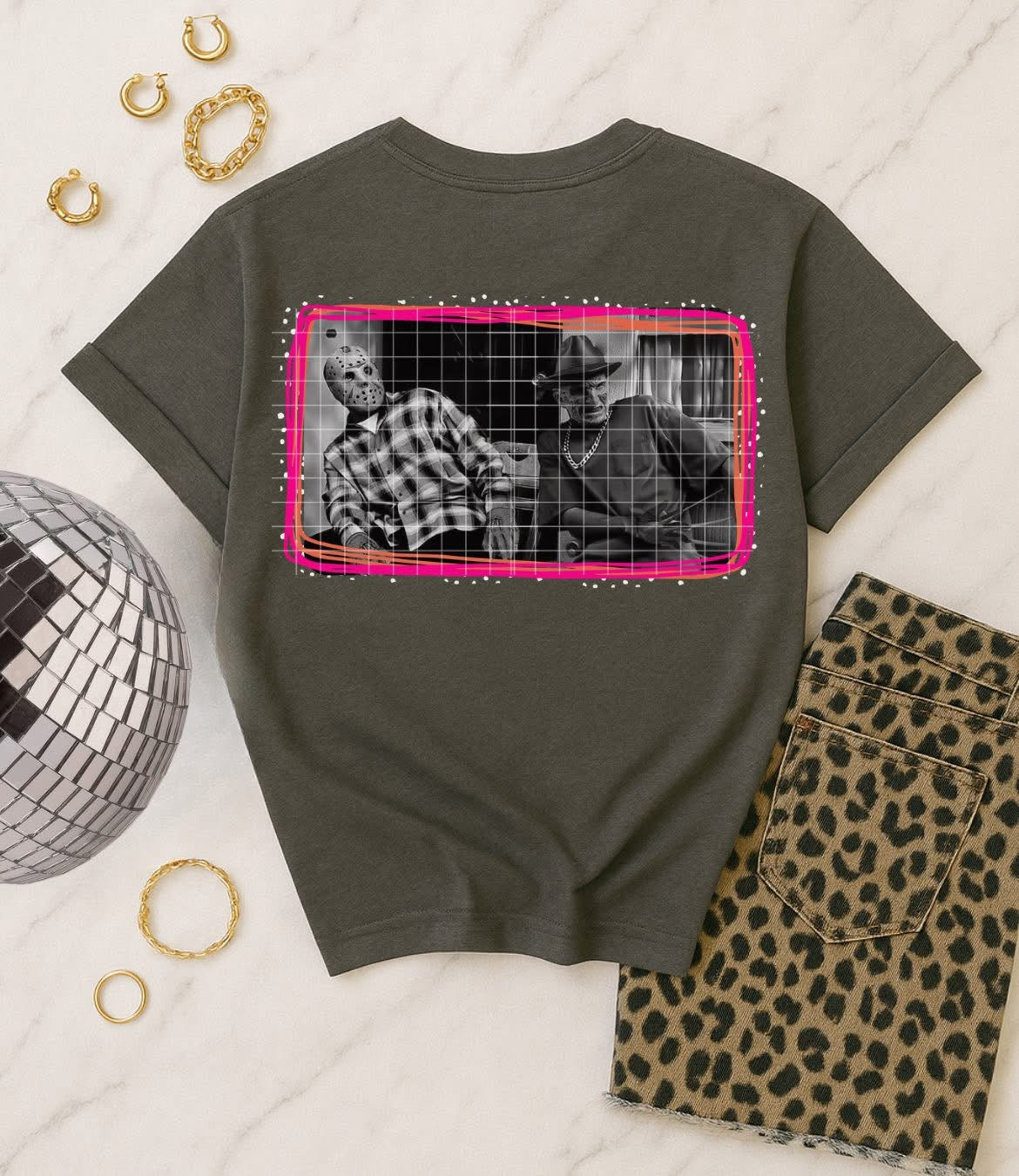 Preppy Horror Brothers DTF Transfer