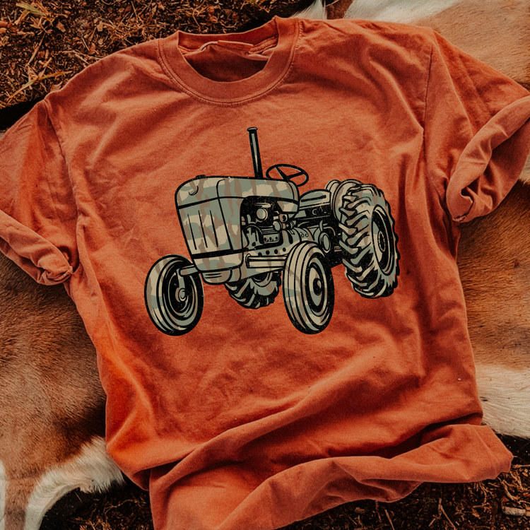 Camo Tractor DTF Transfer