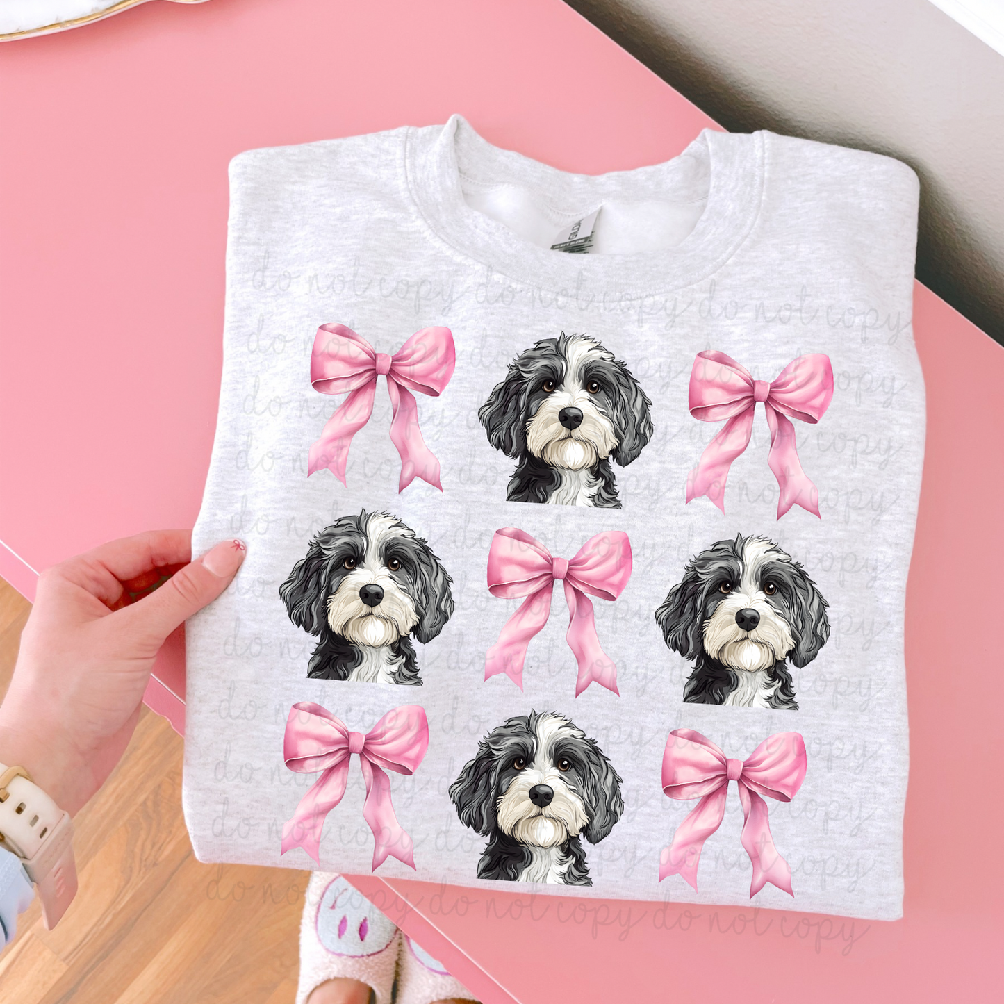 Coquette Bow And Pups DTF Transfer