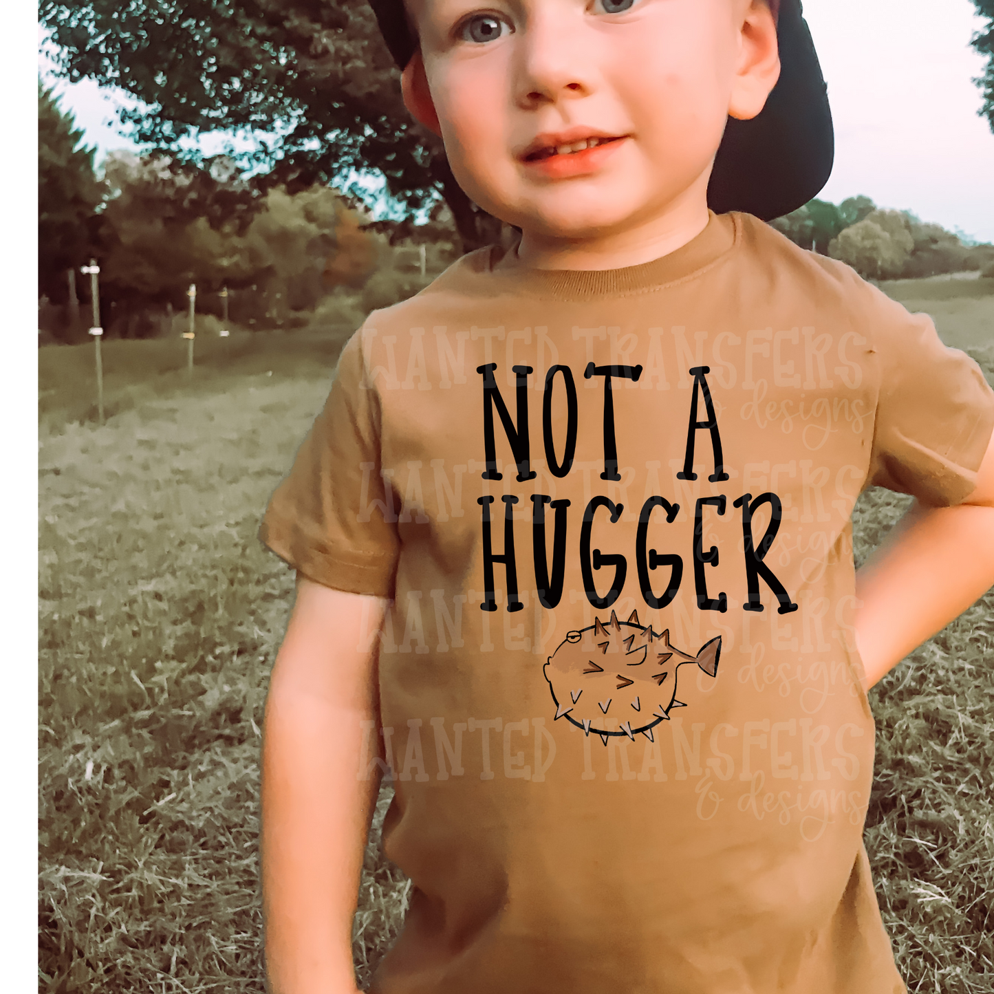 Not A Hugger Puffer Fish Exclusive Sublimation Transfer