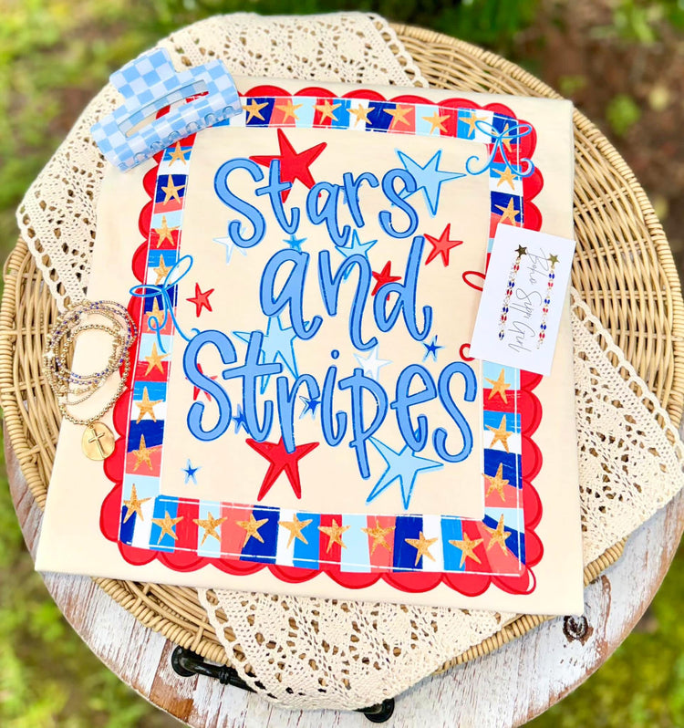 Stars and Stripes 4th of July DTF Transfer