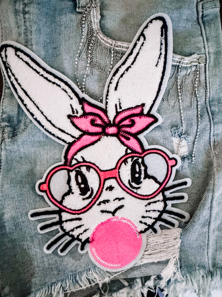 Easter Bunny Chenille Patch