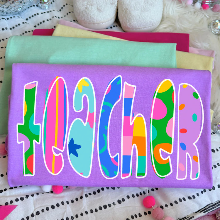 Groovy Teacher DTF Transfer