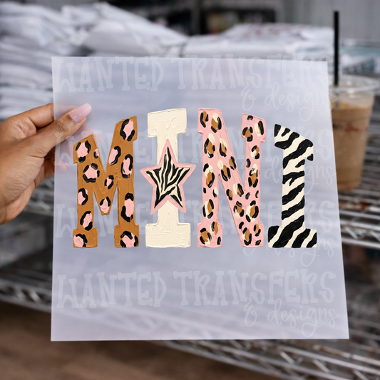 Retro Zebra Mini DTF Transfer