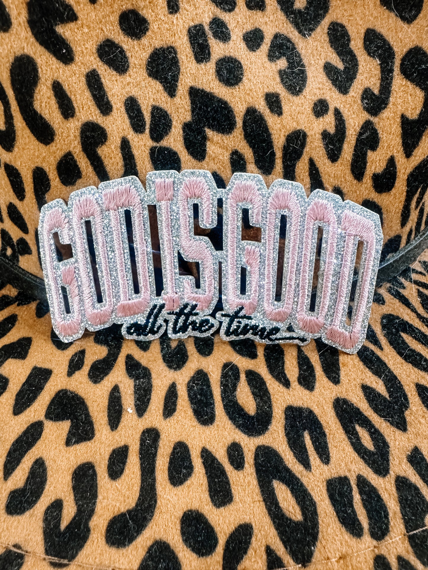 God is Good Pink Hat/Pocket Patch
