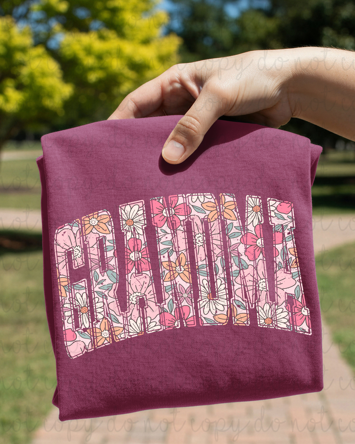 Floral Grandma DTF Transfer