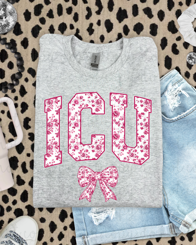 Floral ICU DTF Transfer