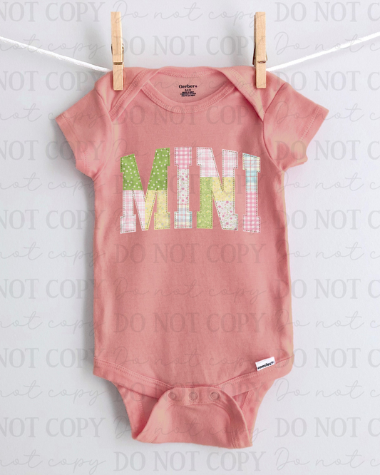 Faux Fabric Spring Mini DTF Transfer