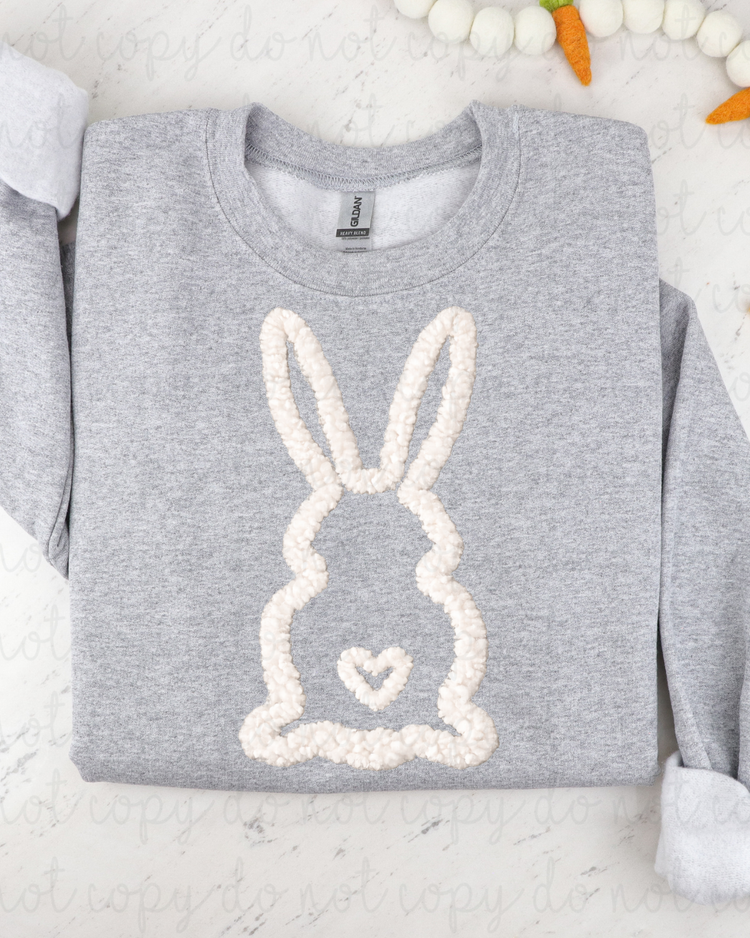 Faux Yarn Bunny DTF Transfer