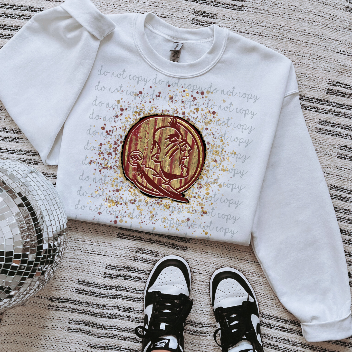 Brushstroke Florida State Seminoles DTF Transfer