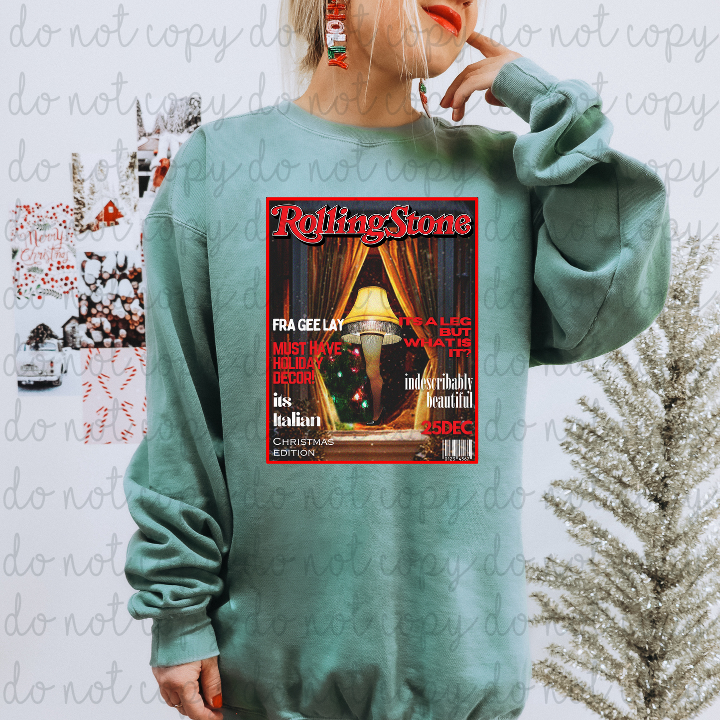 Fra Gee Lay Christmas Rolling Stone DTF Transfers