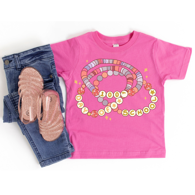 100 Days of School Friendship Braclets DTF Transfer