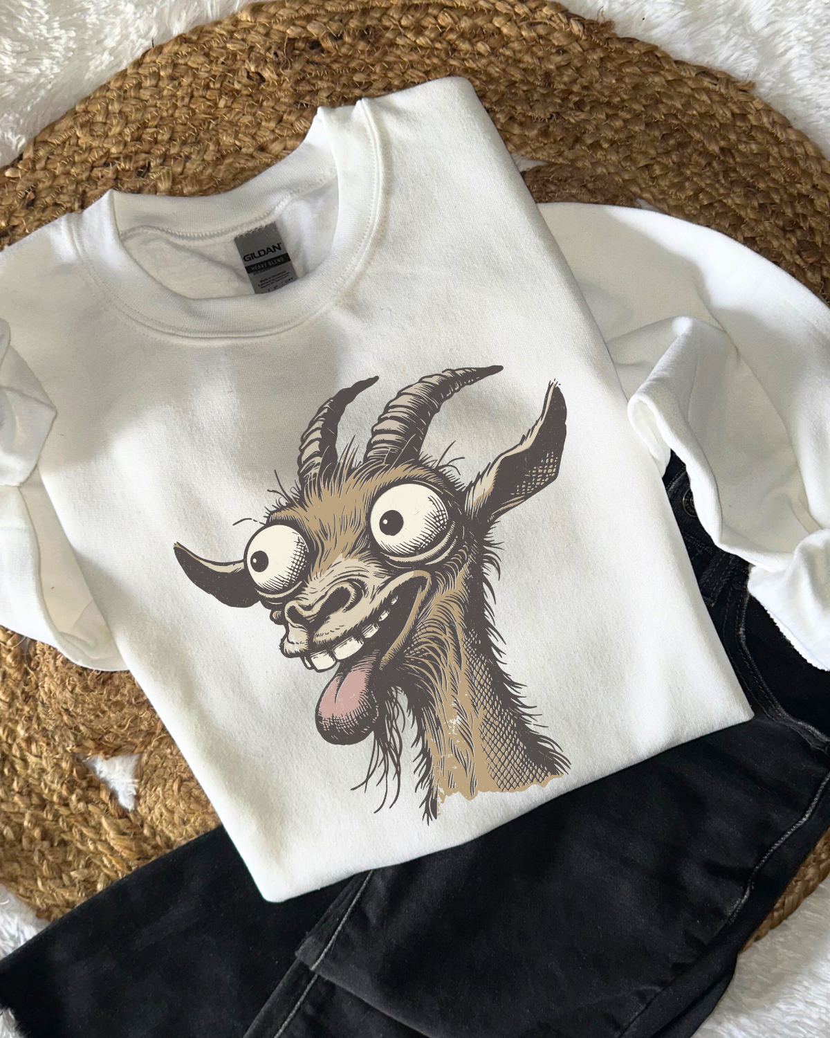 Hilarious Goat DTF Transfer