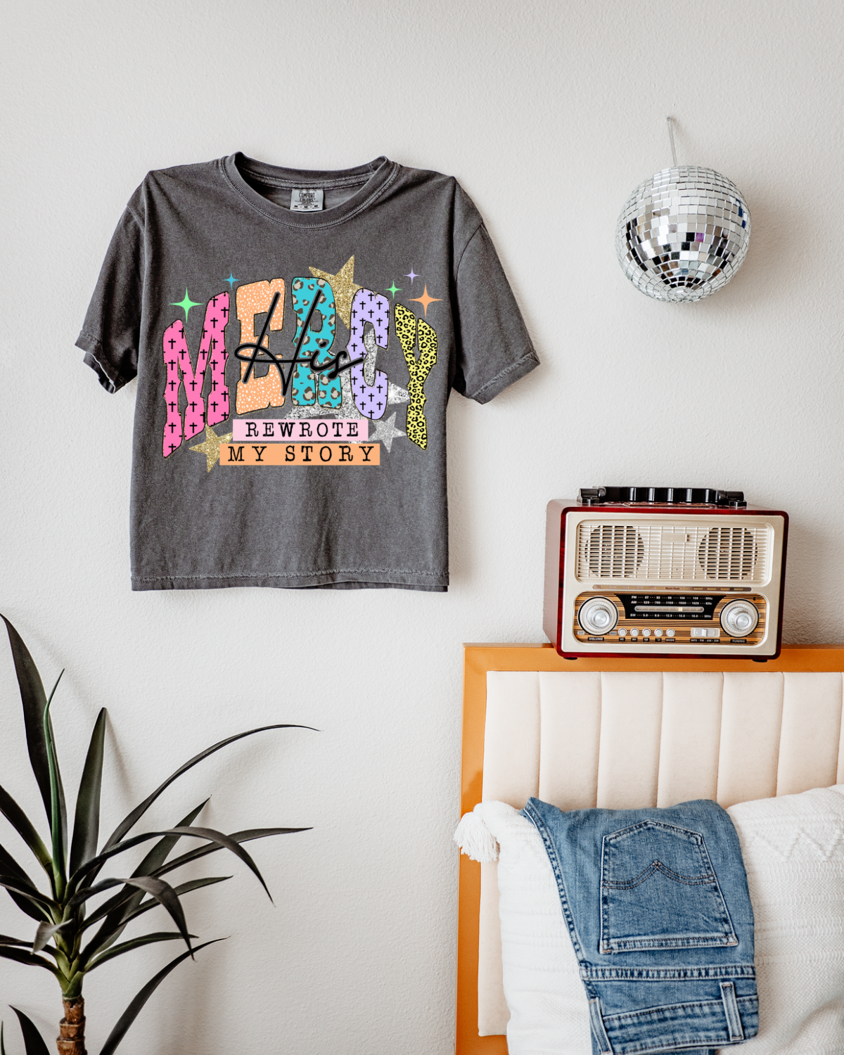 His Mercy Rewrote My Story DTF Transfer