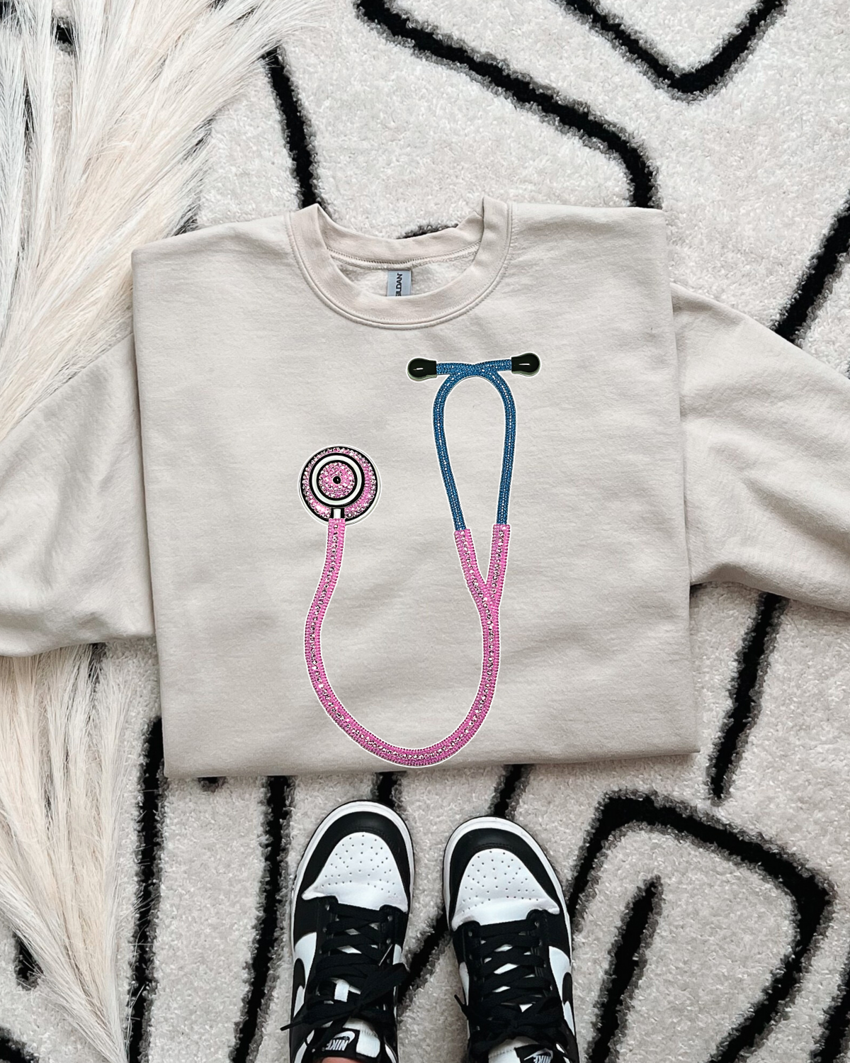 Faux Rhinestone Stethoscope DTF Transfer