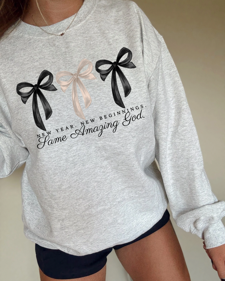 New Year Bow DTF Transfer