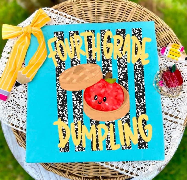 Fourth Grade Dumpling Back to School DTF Transfer