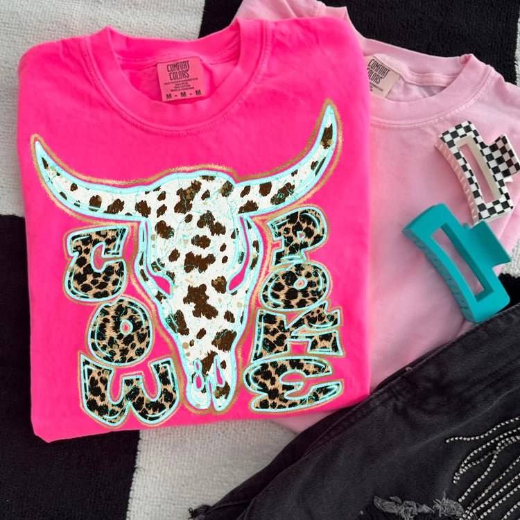 Animal Print Cow Poke DTF Transfer