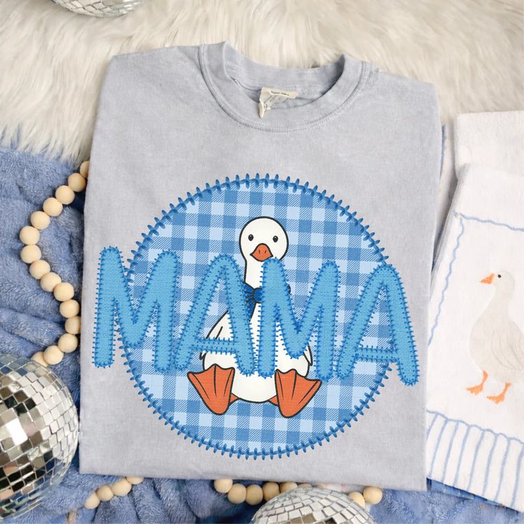 Checkered Mama Goose DTF Transfer