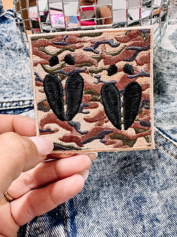 Camo Deer Tracks Hat/Jacket Patch