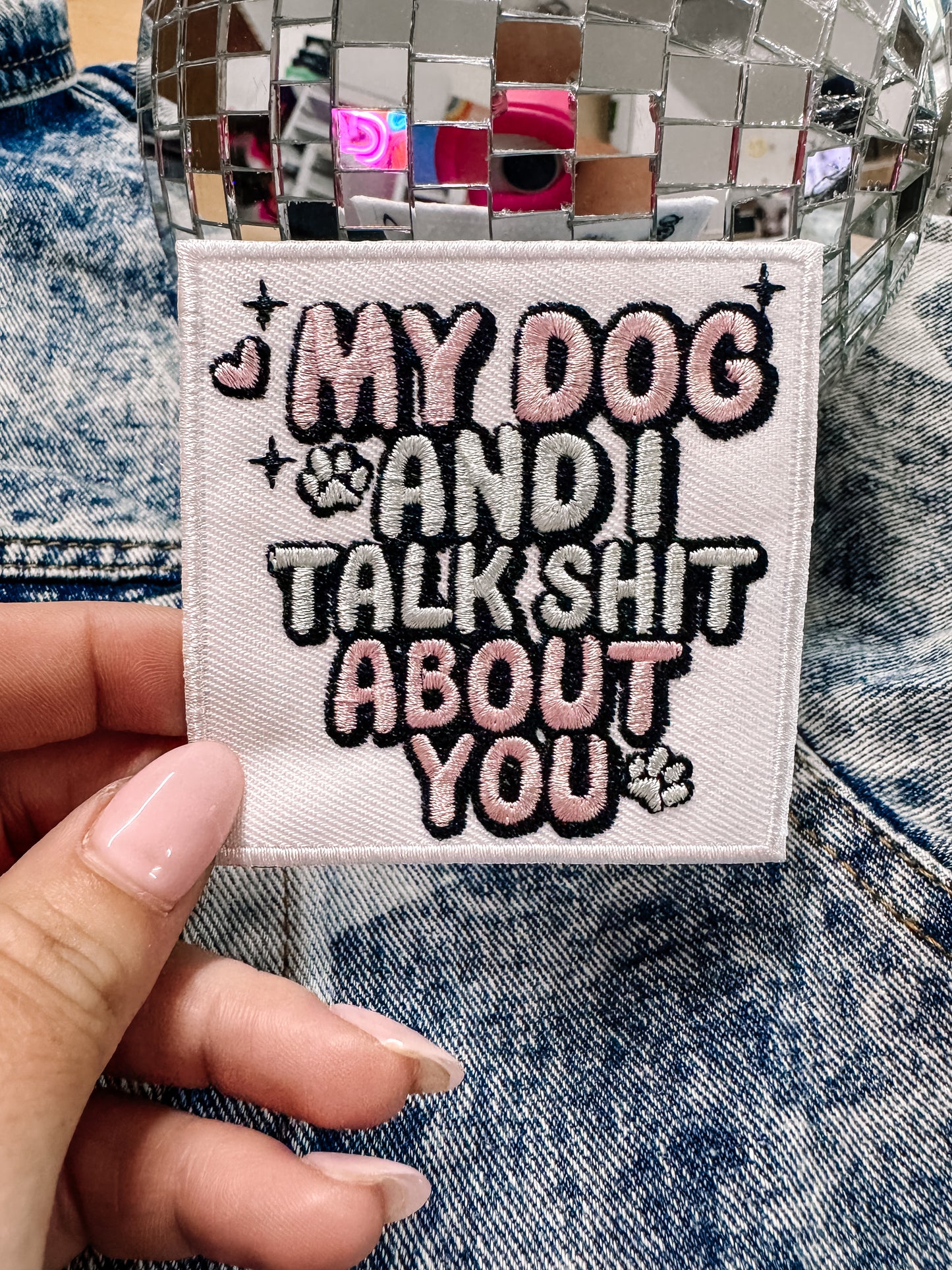 My Dog and I Hat/Jacket Patch